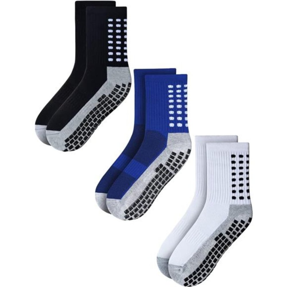 Anti Slip Non Skid Hospital Socks with Grippers for Men Women